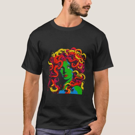 T-shirt Mythologie grecque Medusa Pop (Devant)