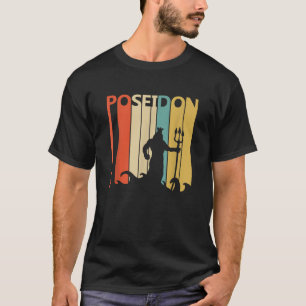 T-shirt Mythologie grecque vintage Dieu Poseidon