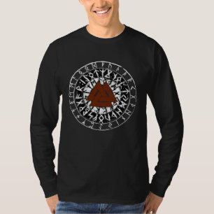 T-shirt Mythologie nordique Viking Valknut Rune Cercle Vik