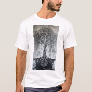 T-shirt Mythologie nordique Yggdrasil Arbre traditionnel N