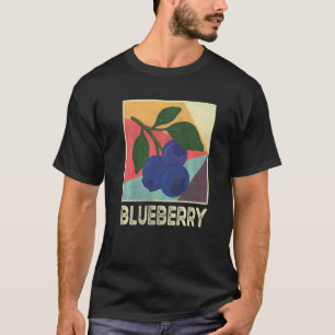 T-shirt Mytille Rétro Fruit Vintage Myrtille