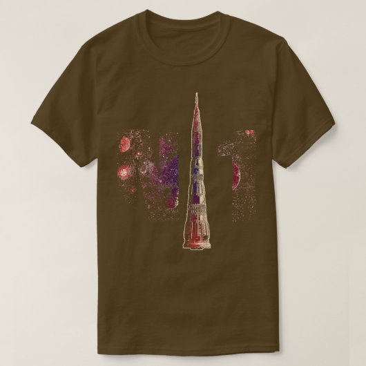 T-shirt N1 fusée de lune soviétique russe (Design devant)