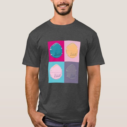 T-shirt N-95 Masques Pop Art Style (Devant)