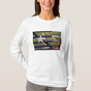 T-shirt N.A., États-Unis, Texas, lac Buchanan, drapeau du 