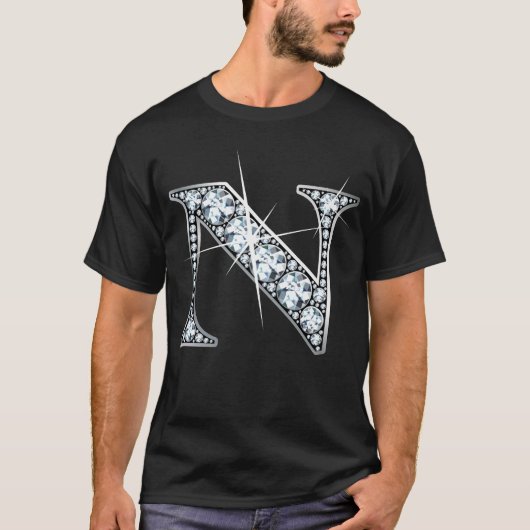 T-shirt "N" Diamond Bling (Devant)