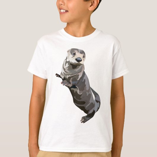 T-shirt N est pour North American River Otter (Devant)
