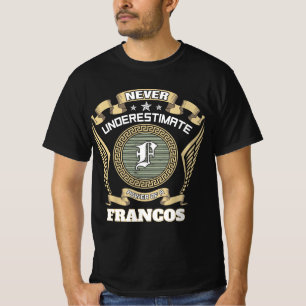 T-shirt N sous-estimez jamais le pouvoir d'un FRANCOS