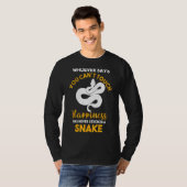 T-shirt N'A Jamais Cassé Un Serpent (Devant entier)