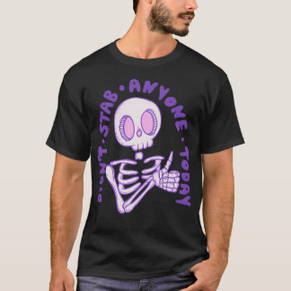 T-shirt N'A Pas Stab Personne Aujourd'Hui - Pouce Vers Le