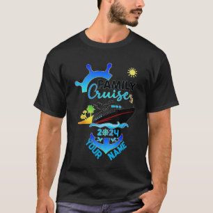 T-Shirt naam Gepersonaliseerde Cruise Schip Famili