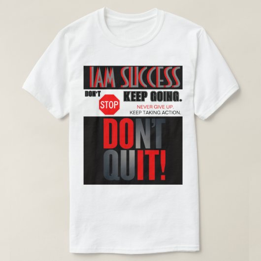 T-SHIRT N'ABANDONNE PAS (Design devant)