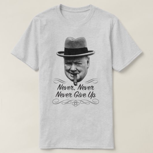 T-shirt N'abandonnez jamais à Winston la pièce en t de (Design devant)