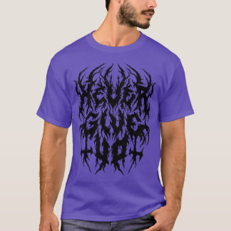 T-shirt N'abandonnez jamais Grunge esthétique 90s Black Me