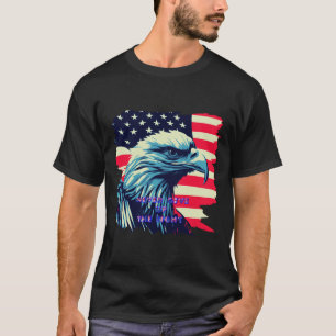 T-shirt N'abandonnez jamais le combat America Eagle USA Ar