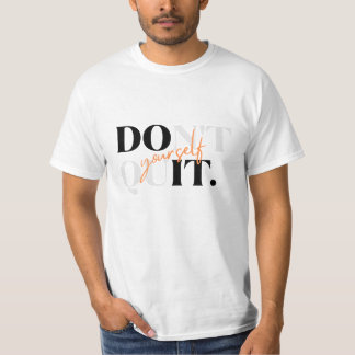 T-shirt N'abandonnez pas la typographie design hommes T-sh