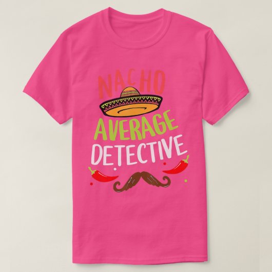 T-shirt Nacho Détecteur Moyen Sombrero Beard Cinco De Ma (Design devant)