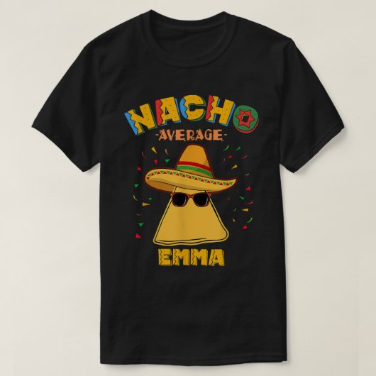 T-shirt Nacho Emma moyen Nom personnalisé Cinco de Mayo (Design devant)