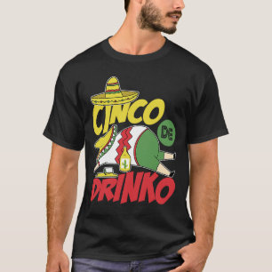 T-shirt Nacho Mexicain Vacances Taco Sombrero Poncho Cinco