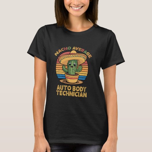T-shirt Nacho Moyenne Auto Corps Technicien Mexicain Cinco (Devant)