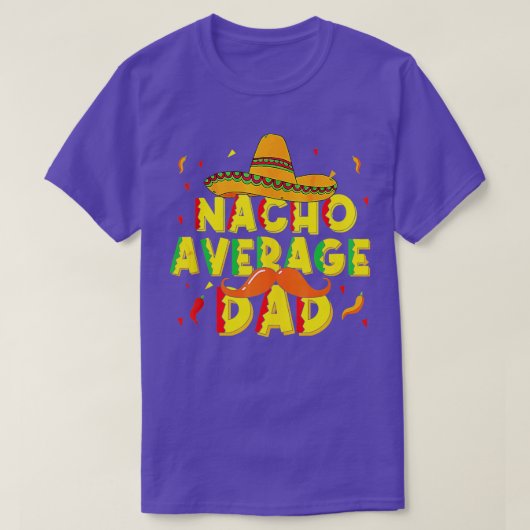 T-shirt Nacho Moyenne Papa Mexicain Papa Cinco de Mayo Fat (Design devant)