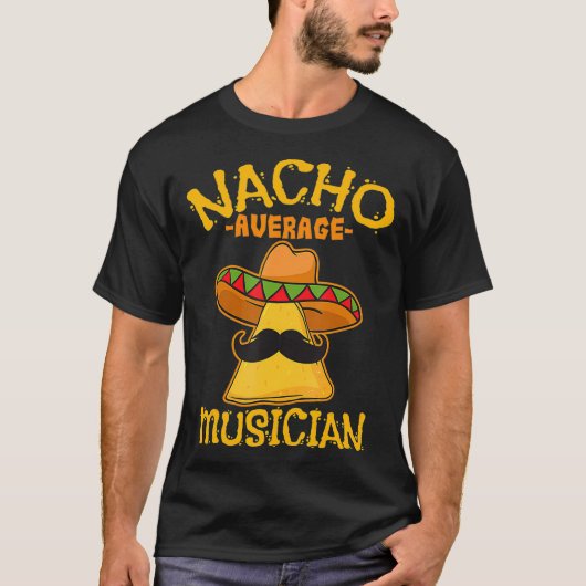 T-shirt Nacho Musicien moyen Interprète Mexicain Cinco (Devant)