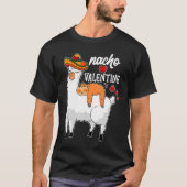 T-shirt Nacho Valentine Valentine's Day Sloth Riding Llam (Devant)