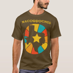 T-shirt Nacogdoches Texas Vintage Souvenir désorganisé 1