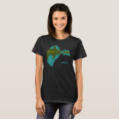T-shirt Nage en eau libre dans le lac forestier (Devant entier)