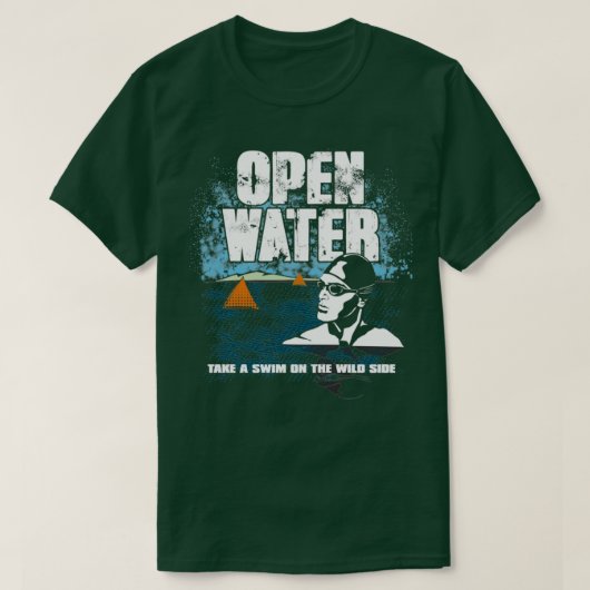 T-shirt Nage et triathlon en eau libre pour hommes (Design devant)