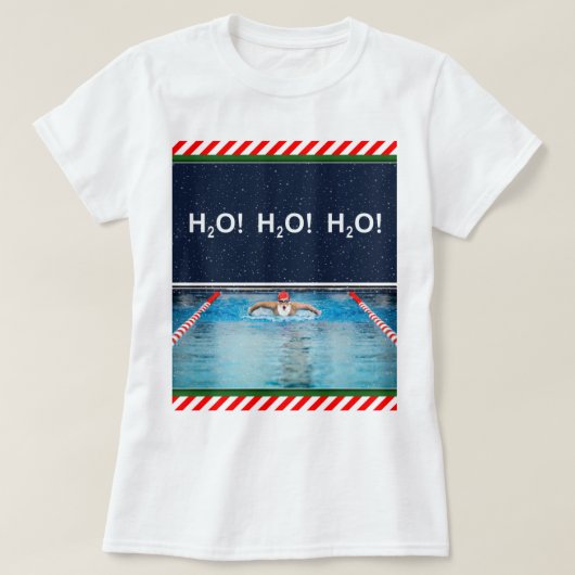 T-shirt Nage Noël de nage (Design devant)