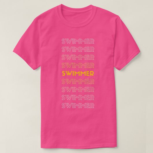 T-shirt Nage répété (Design devant)