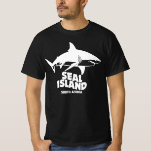 T-shirt Nager avec de grands requins blancs - Seal Island