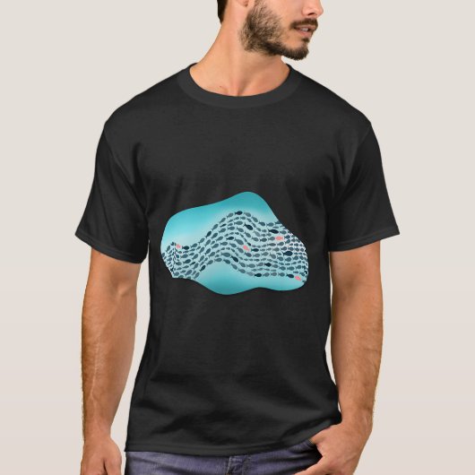 T-shirt Nager contre le courant (Devant)