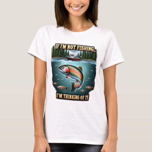 T-shirt Nager de poisson majestueux passer un bateau de pê (Devant)