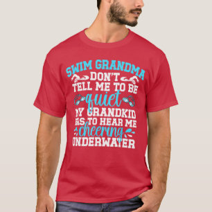 T-shirt Nager Grand-mère Drôle Grand-mère de natation d'un
