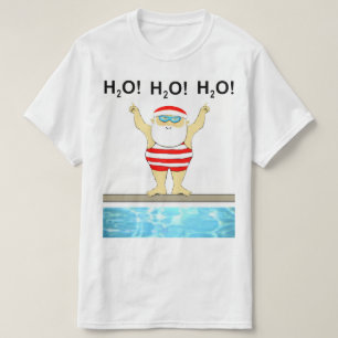 T-shirt Nageur de Noël natation
