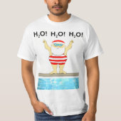 T-shirt Nageur de Noël natation (Devant)