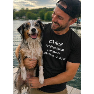 T-shirt Nageur Professionnel de Chien Personnalisé Abandon