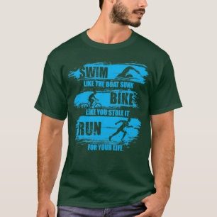 T-shirt Nagez Comme Le Bateau Sunk Vélo Comme Vous L'Avez