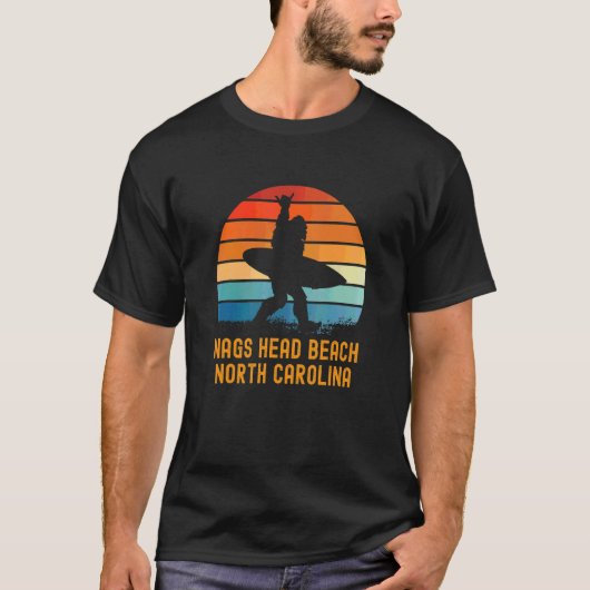 T-shirt Nags Head Beach North Carolina Sasquatch Souvenir (Devant)