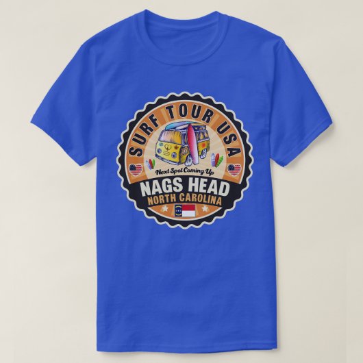 T-shirt Nags Head Caroline du Nord 1 (Design devant)