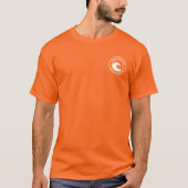 T-shirt Nags Head White Ocean Wave Circle Design (Devant)