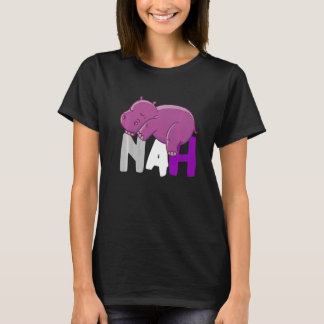 T-shirt Nah Hippopotame Mignon Endormi Asexualité Ace Anim