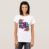 T-shirt "Nail Boss" Bold Beauty Tech (Devant entier)