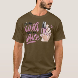 T-shirt Nail Tech I Lote Cute Nail Studio Technicien