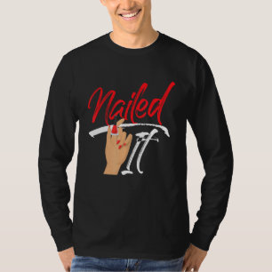 T-shirt Nail Tech Travail Uniforme Nail Polonais 6