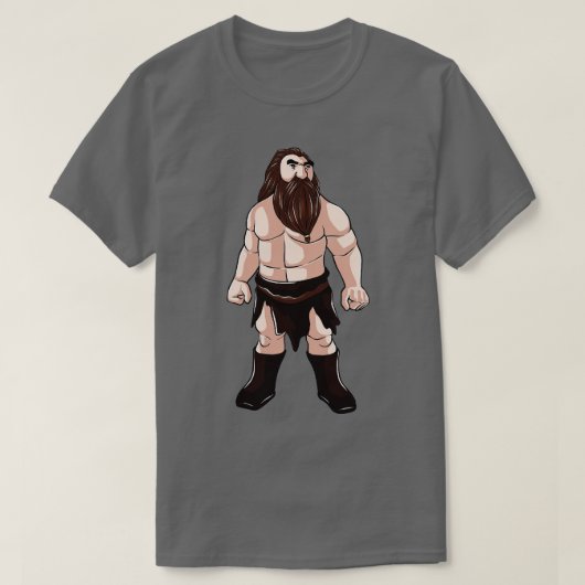 T-shirt Nain avec barbe nains guerrier nain (Design devant)