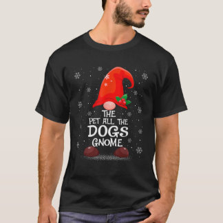 T-shirt Nain de Noël pour la famille assortie à l'animal d