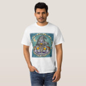 T-shirt nain magicien sombre  (Devant entier)