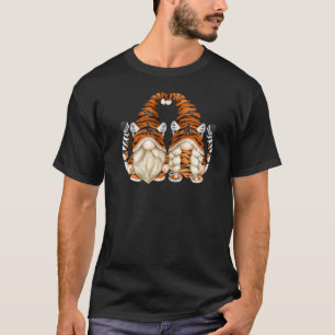 T-shirt Nains de jardin drôles en costume de tigre pour fe